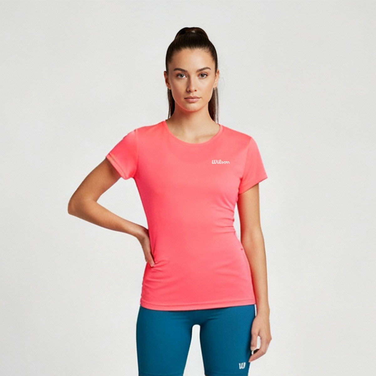 Playera Wilson Polyspun Cuello Redondo Lisa para Mujer