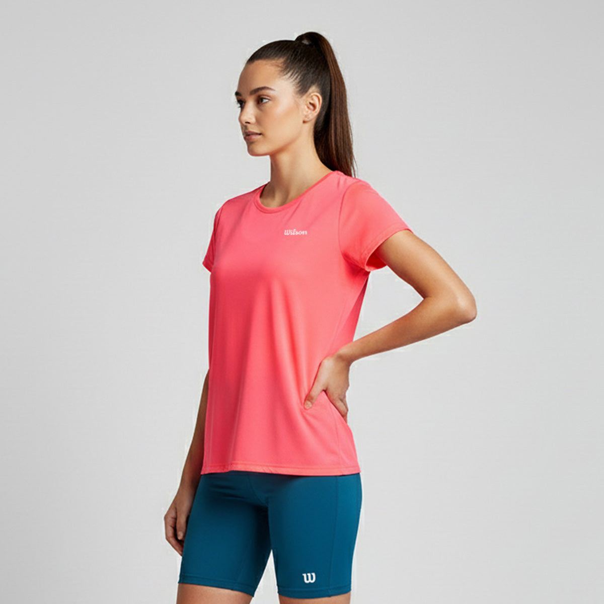 Playera Wilson Polyspun Cuello Redondo Lisa para Mujer