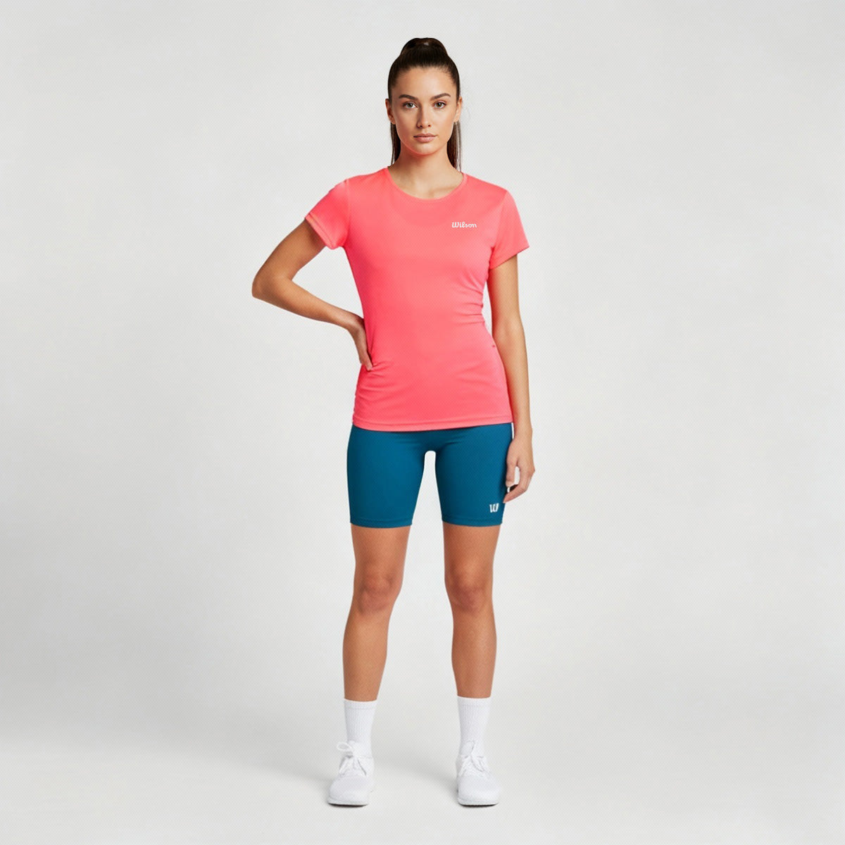 Playera Wilson Polyspun Cuello Redondo Lisa para Mujer