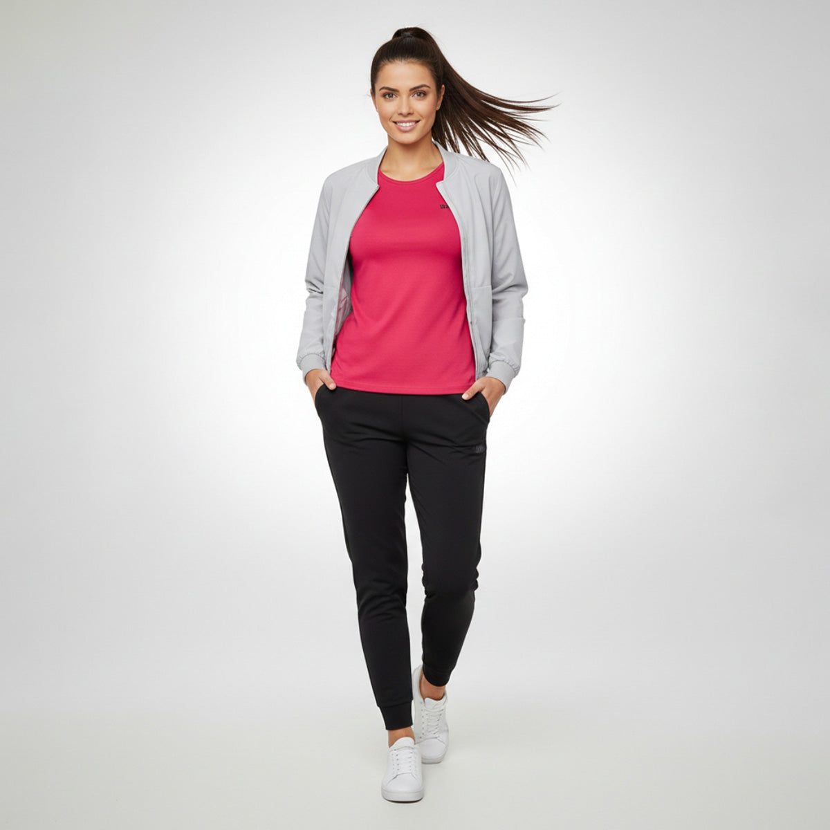 Playera Wilson Polyspun Cuello Redondo Lisa para Mujer