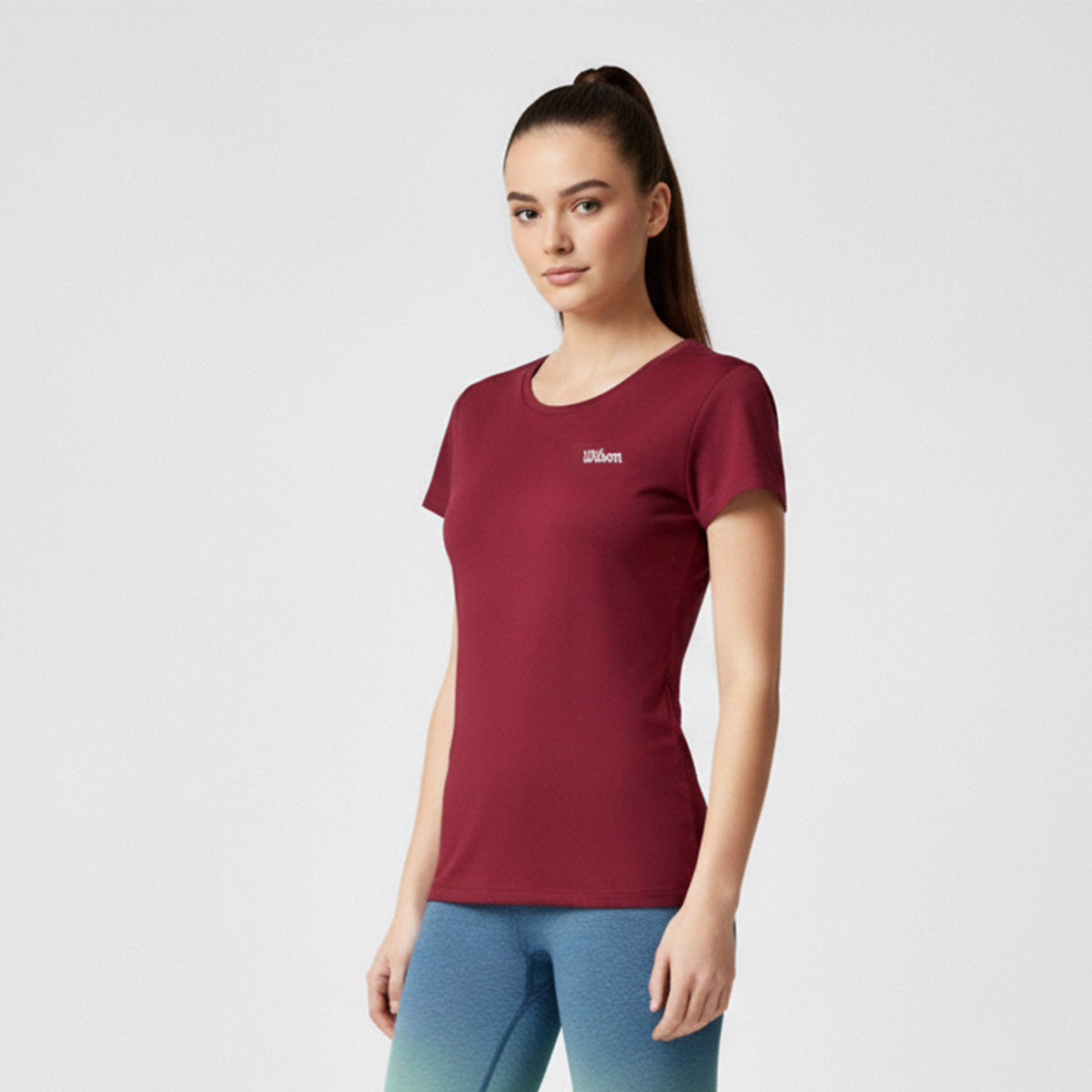 Playera Wilson Polyspun Cuello Redondo Lisa para Mujer