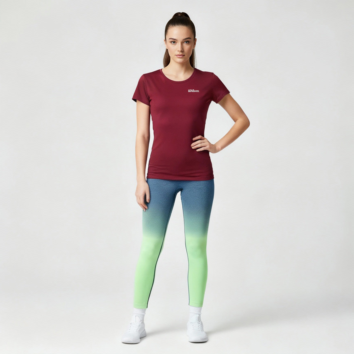 Playera Wilson Polyspun Cuello Redondo Lisa para Mujer