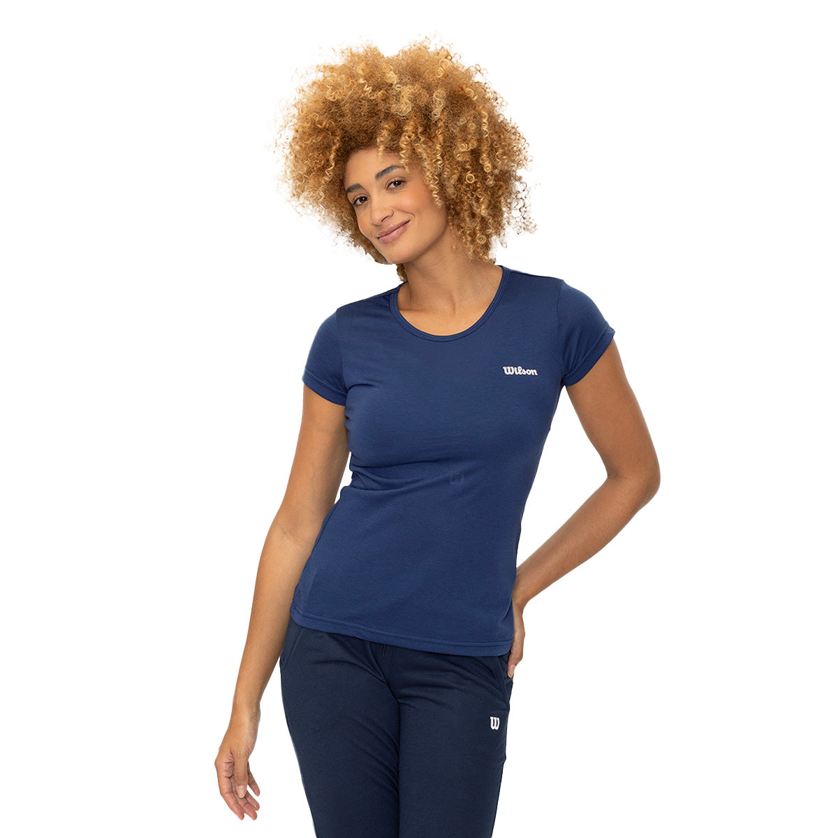 Playera Wilson Polyspun Jaspeada Cuello Redondo Mujer - Sports Center