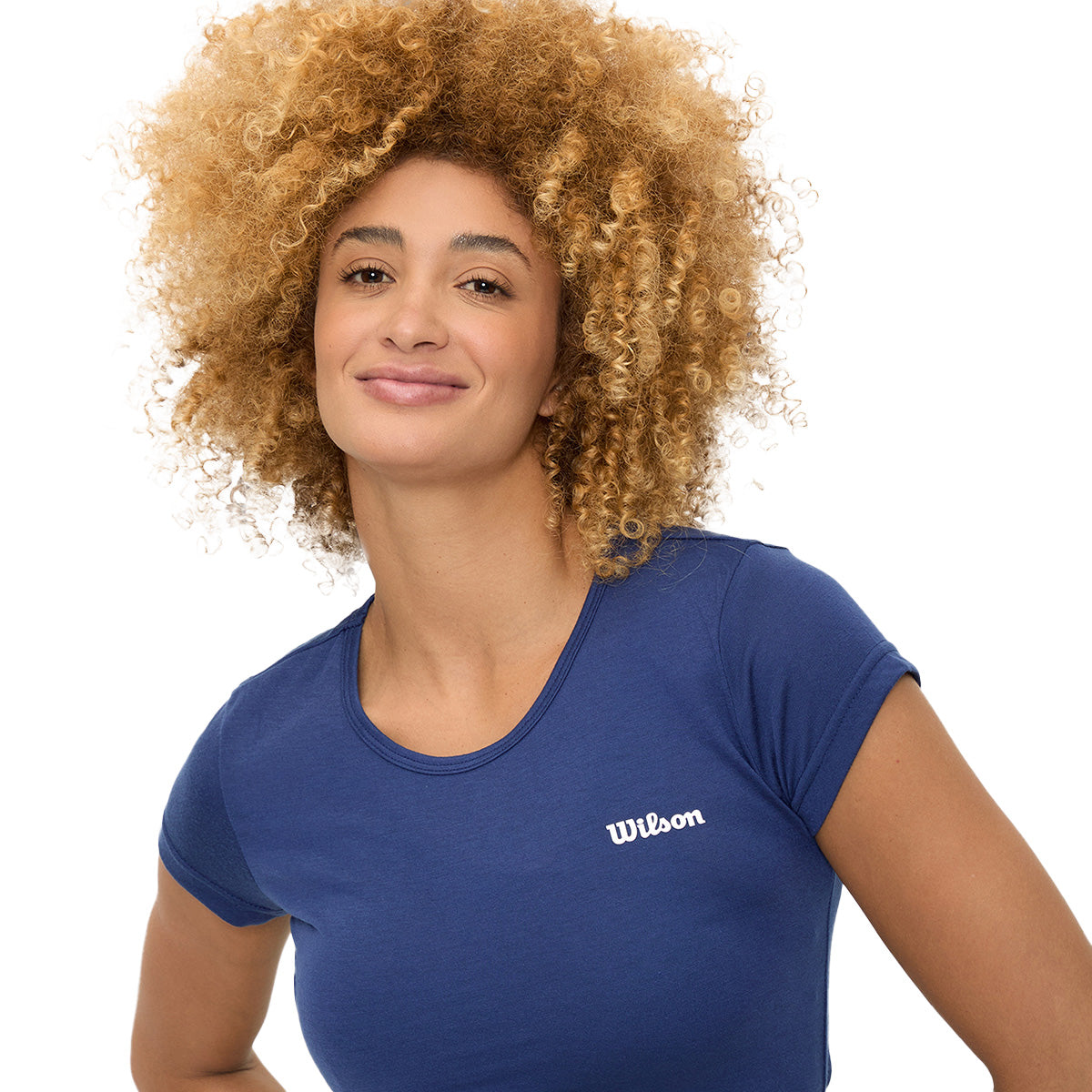 Playera Wilson Polyspun Jaspeada Cuello Redondo Mujer - Sports Center