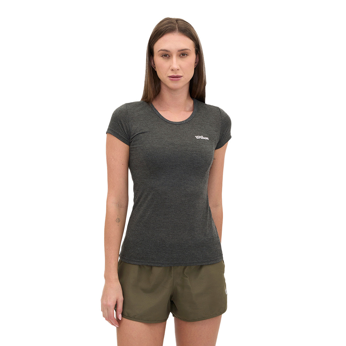 Playera Wilson Polyspun Jaspeada Cuello Redondo Mujer - Sports Center