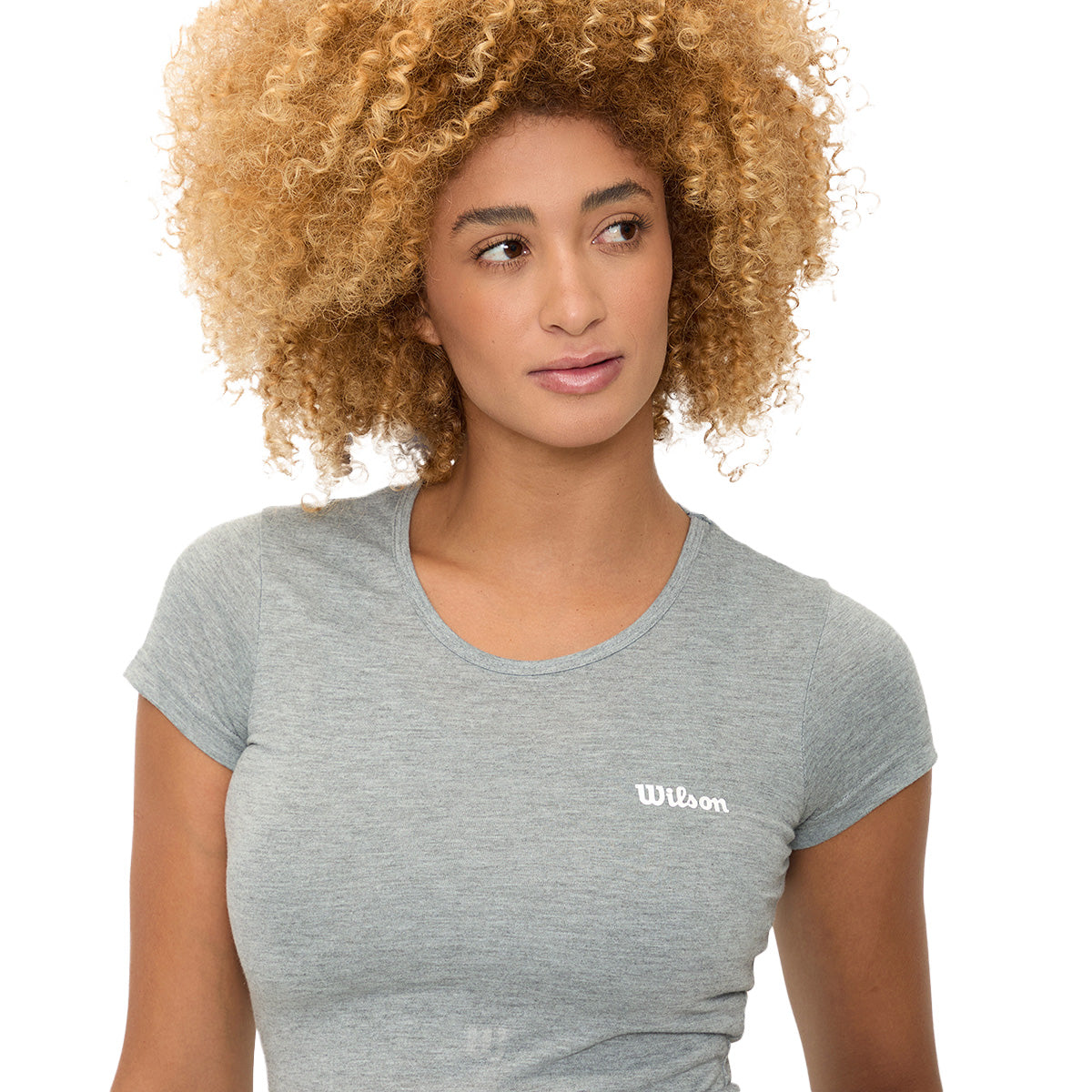 Playera Wilson Polyspun Jaspeada Cuello Redondo Mujer - Sports Center