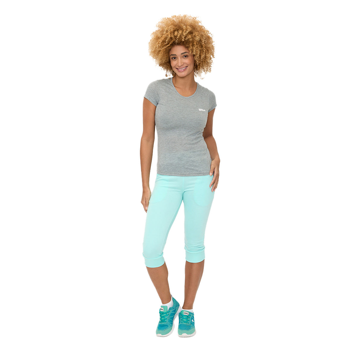 Playera Wilson Polyspun Jaspeada Cuello Redondo Mujer - Sports Center