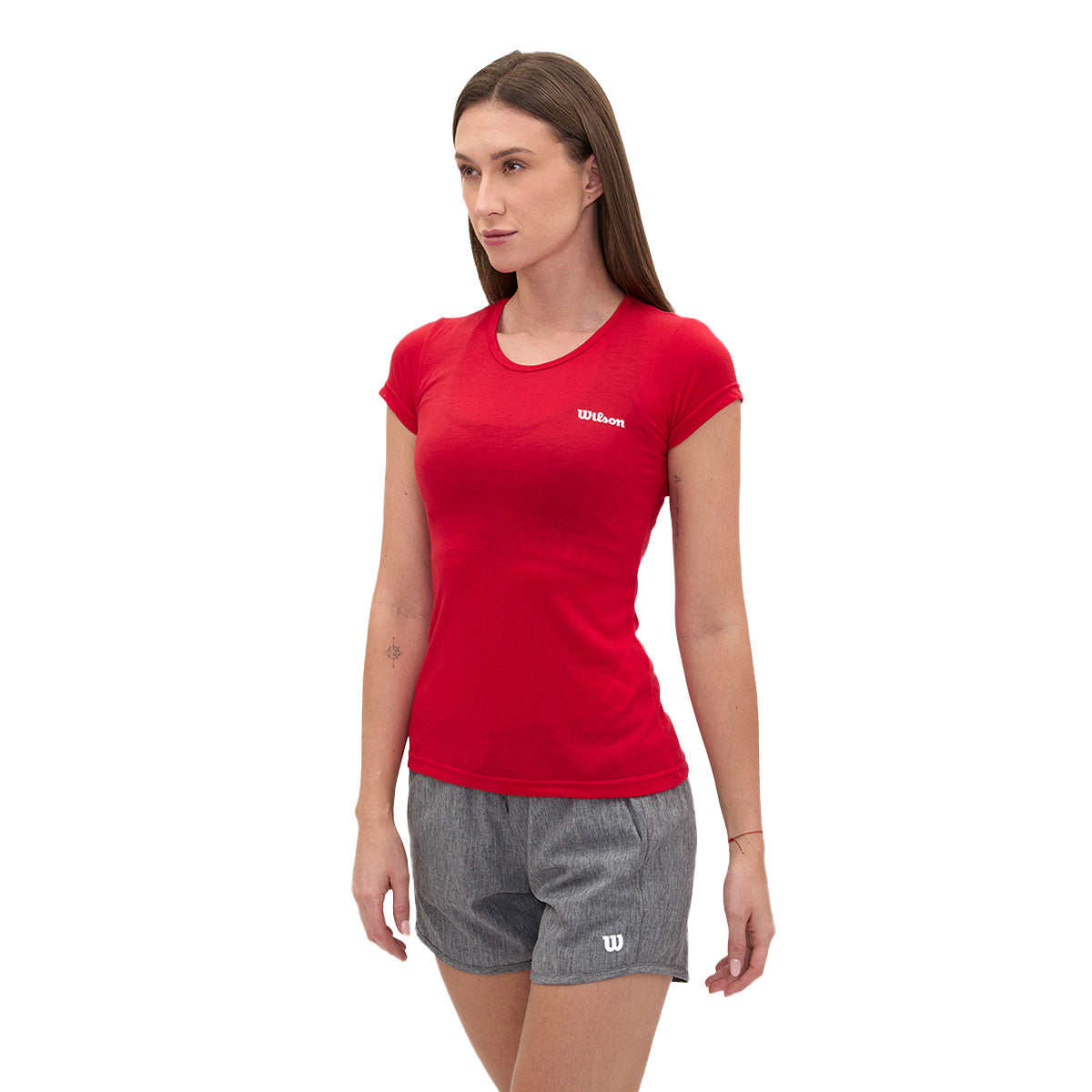 Playera Wilson Polyspun Jaspeada Cuello Redondo Mujer - Sports Center