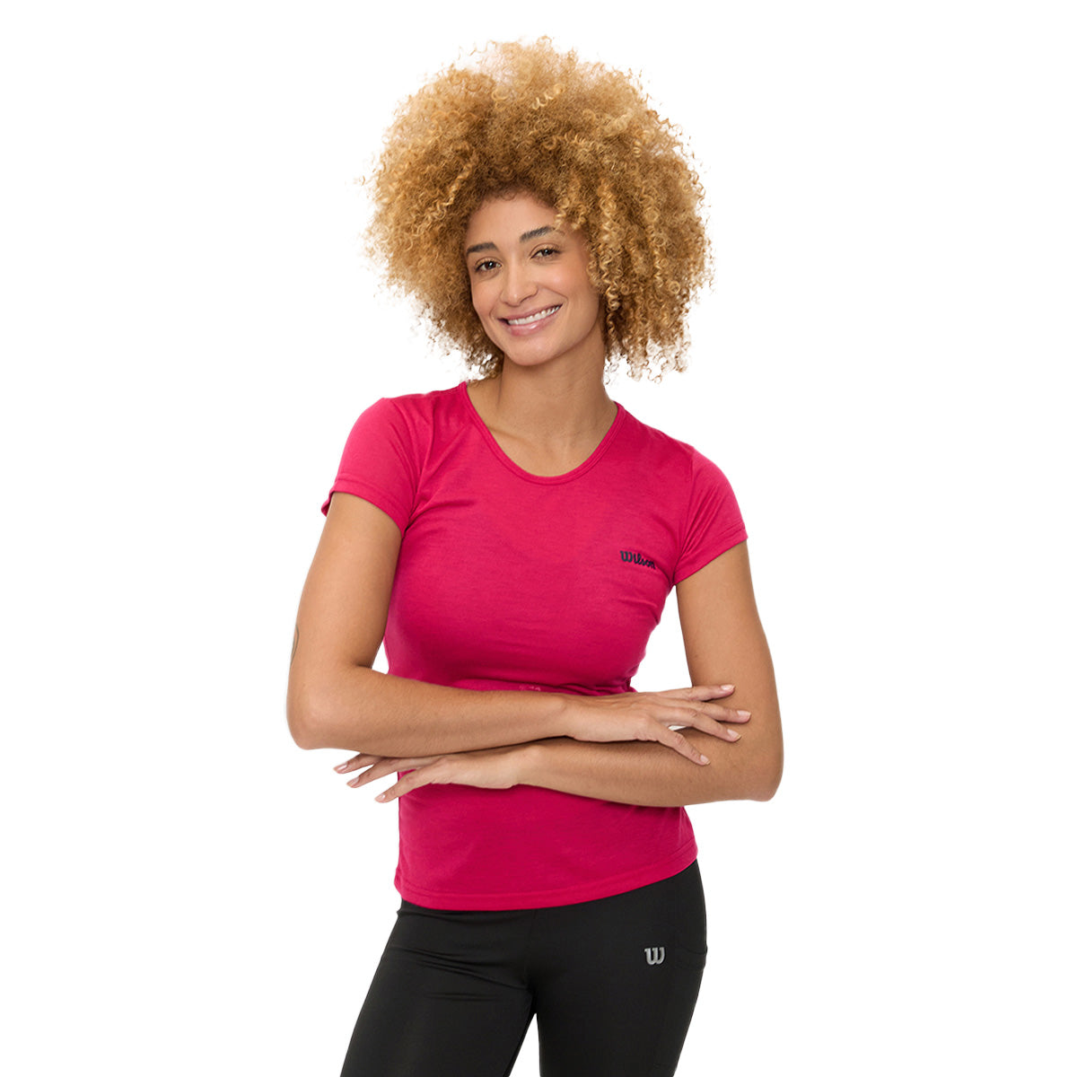 Playera Wilson Polyspun Jaspeada Cuello Redondo Mujer - Sports Center