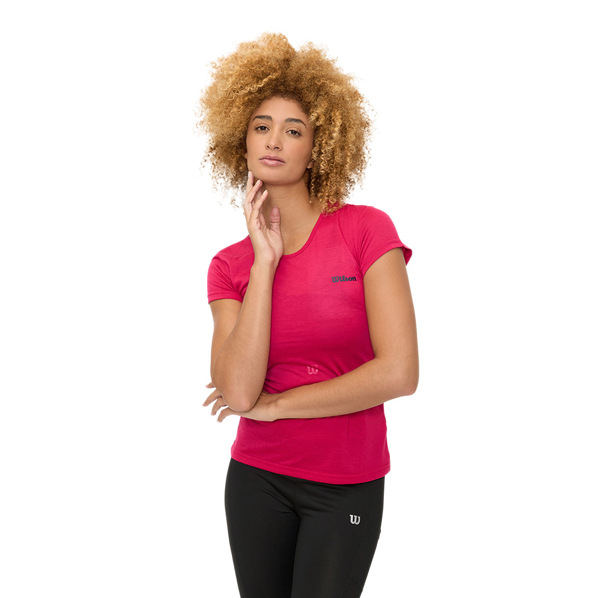 Playera Wilson Polyspun Jaspeada Cuello Redondo Mujer - Sports Center