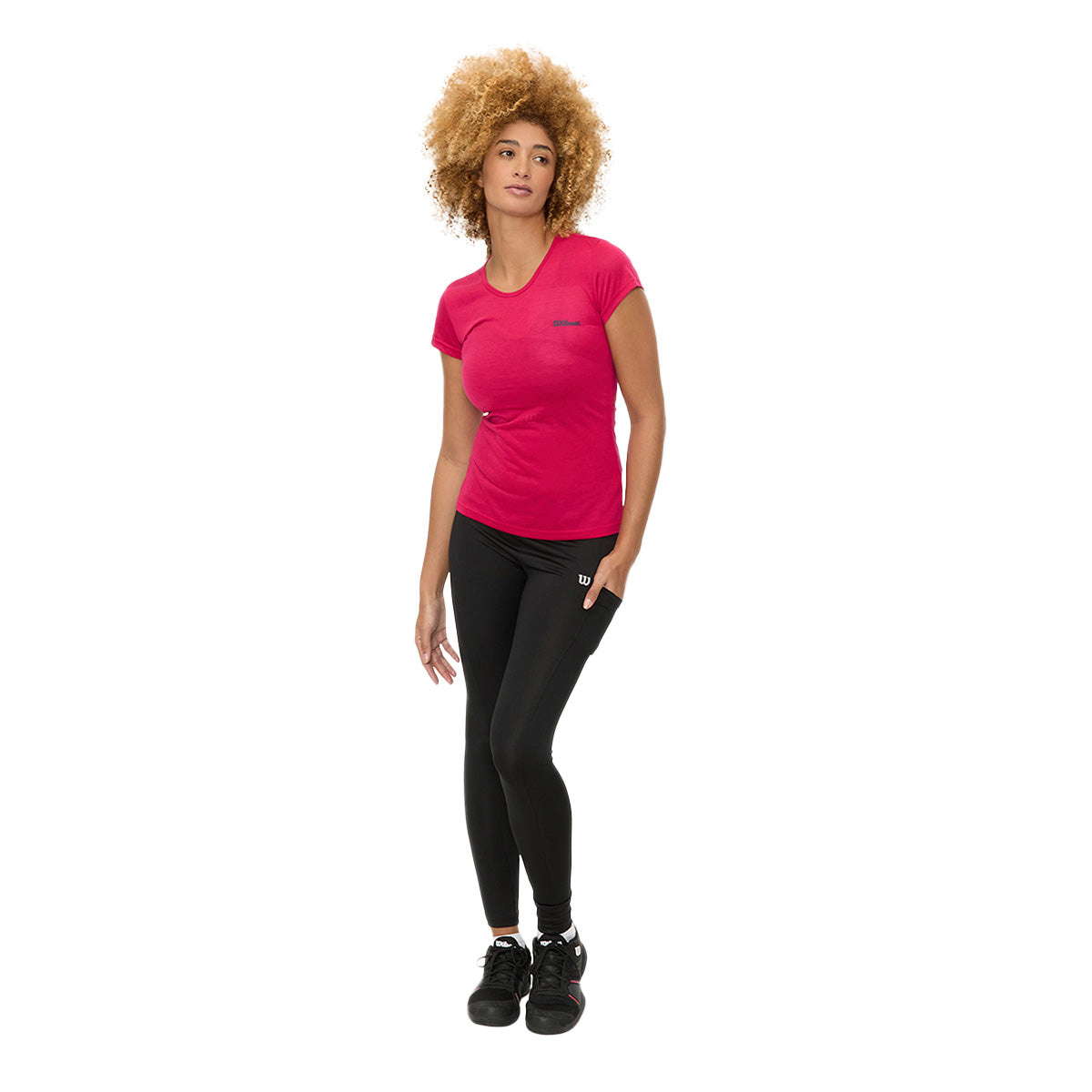 Playera Wilson Polyspun Jaspeada Cuello Redondo Mujer - Sports Center