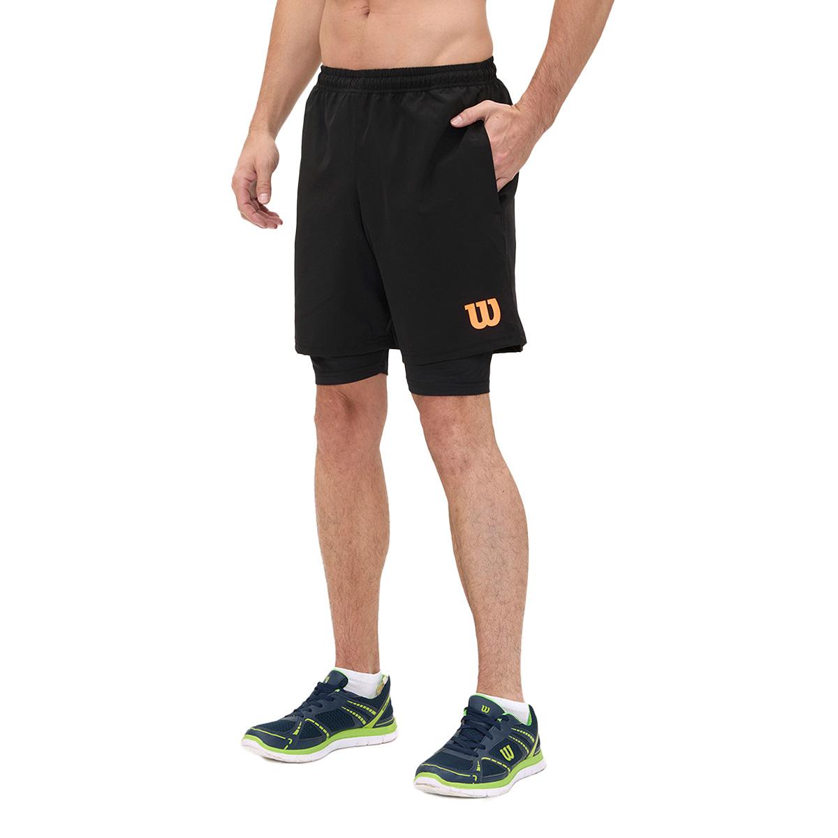 Bermuda 2 en 1 Wilson Basquetbol Transpirable Hombre