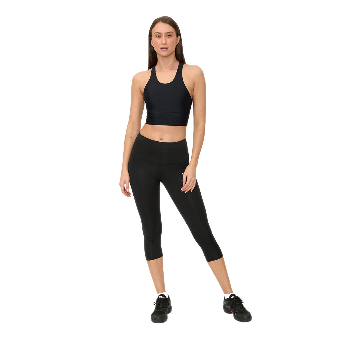 Capri Pescador Wilson Cintura alta Liso para Mujer - Sports Center