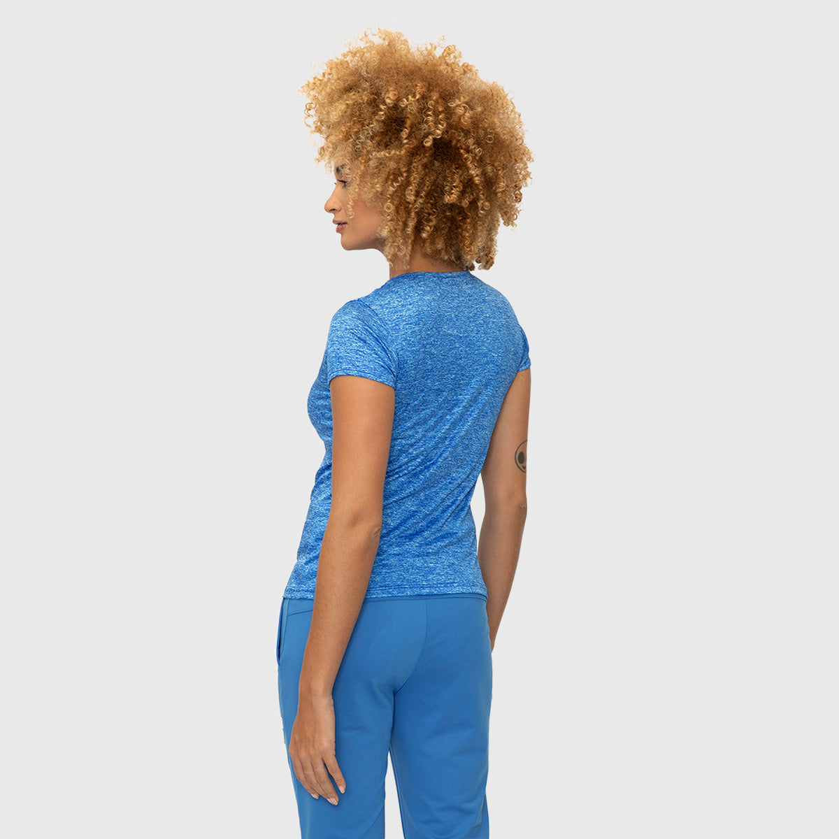 Playera Wilson Cuello Redondo Jaspeada para Mujer - Sports Center