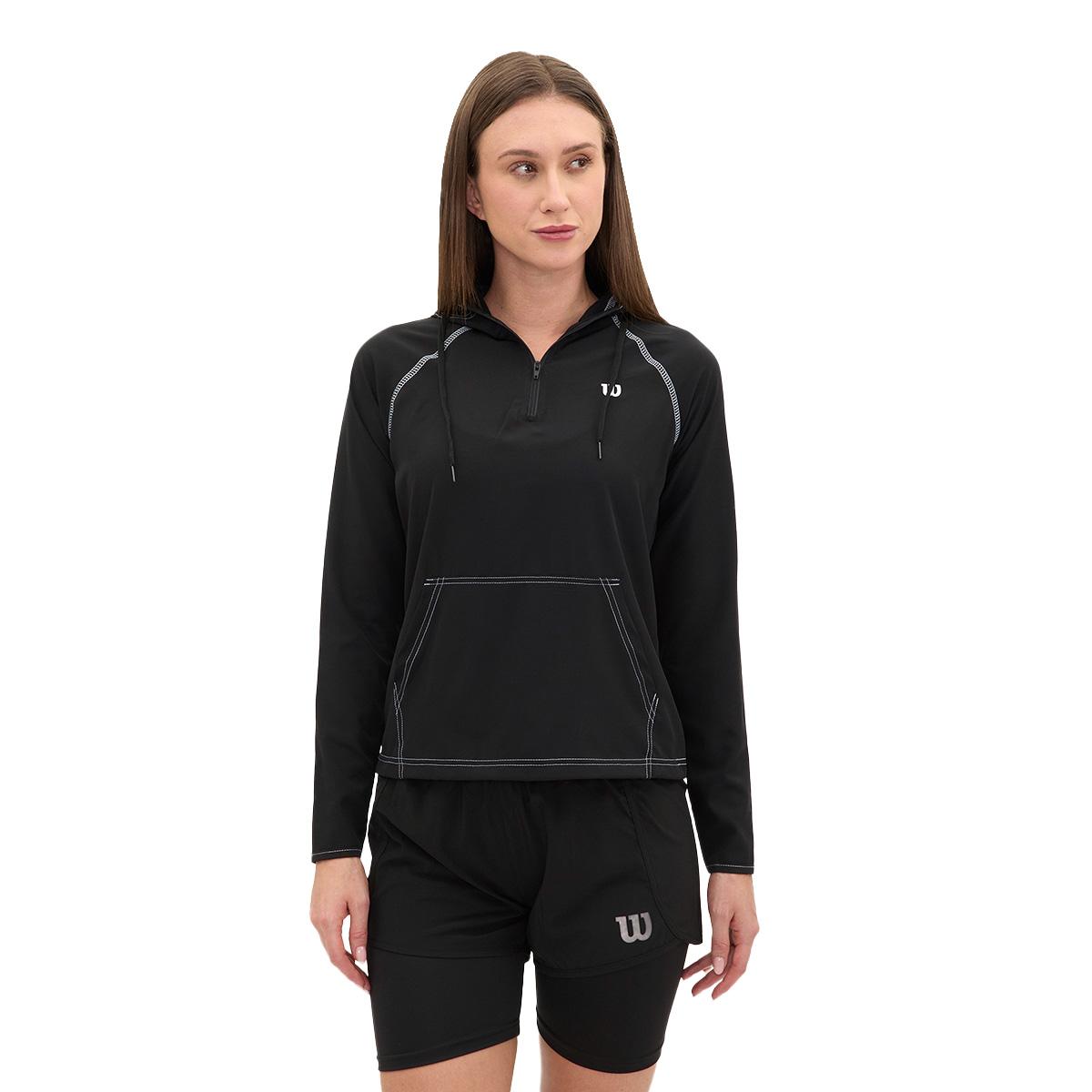 Sudadera Wilson Deportiva Medio Cierre con Capucha Mujer - Sports Center