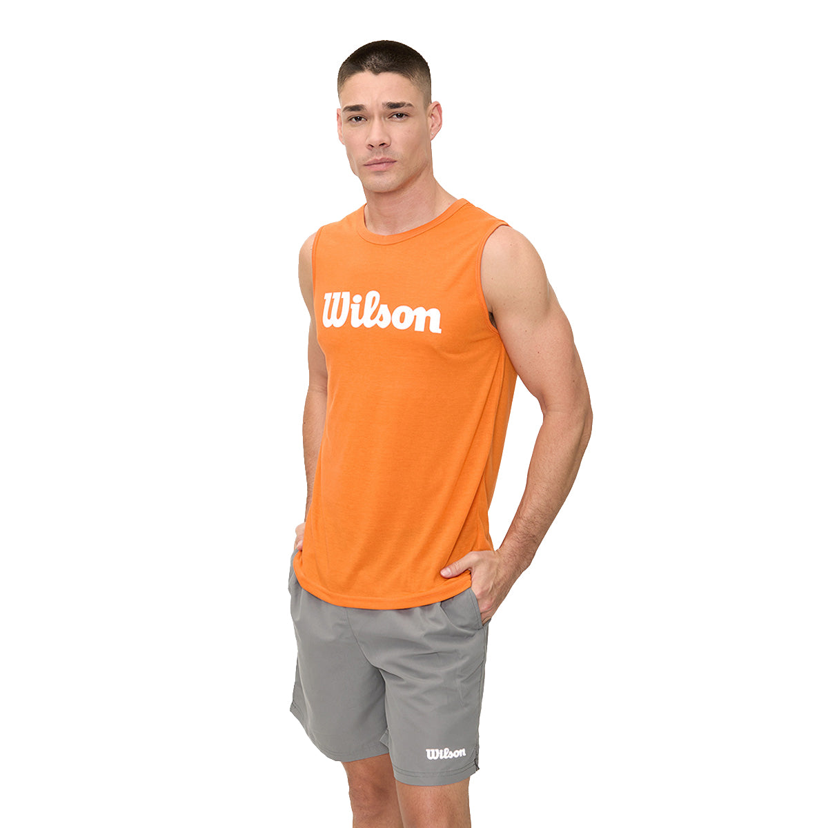 Camiseta Wilson Estampada Cuello Redondo Hombre - Sports Center