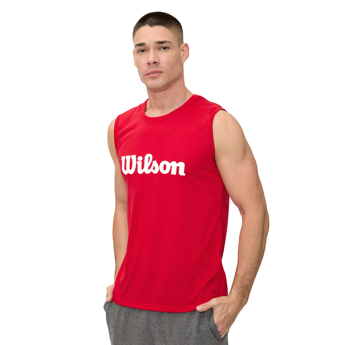 Camiseta Wilson Estampada Cuello Redondo Hombre - Sports Center