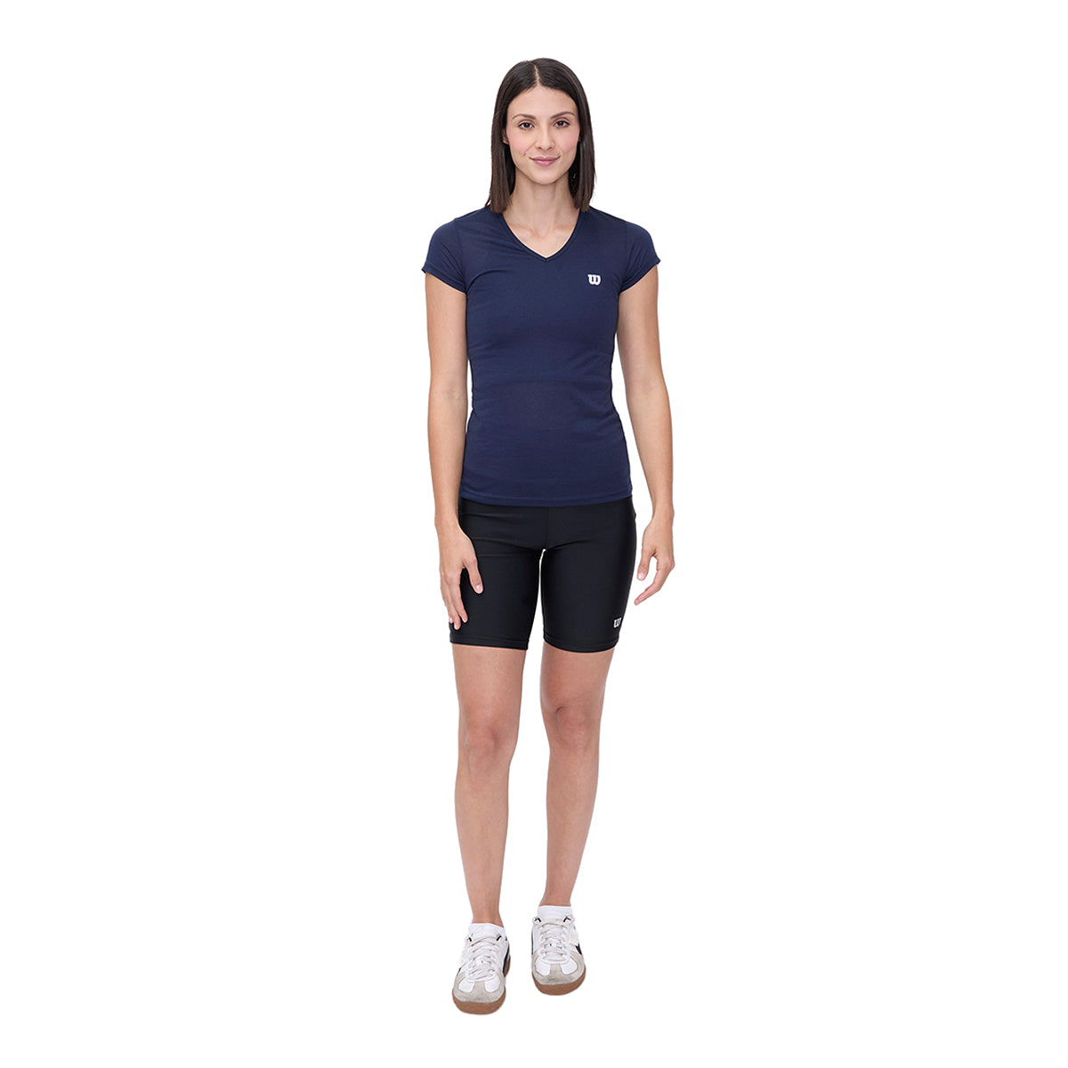 Playera Wilson Polyspun Cuello V Lisa para Mujer - Sports Center