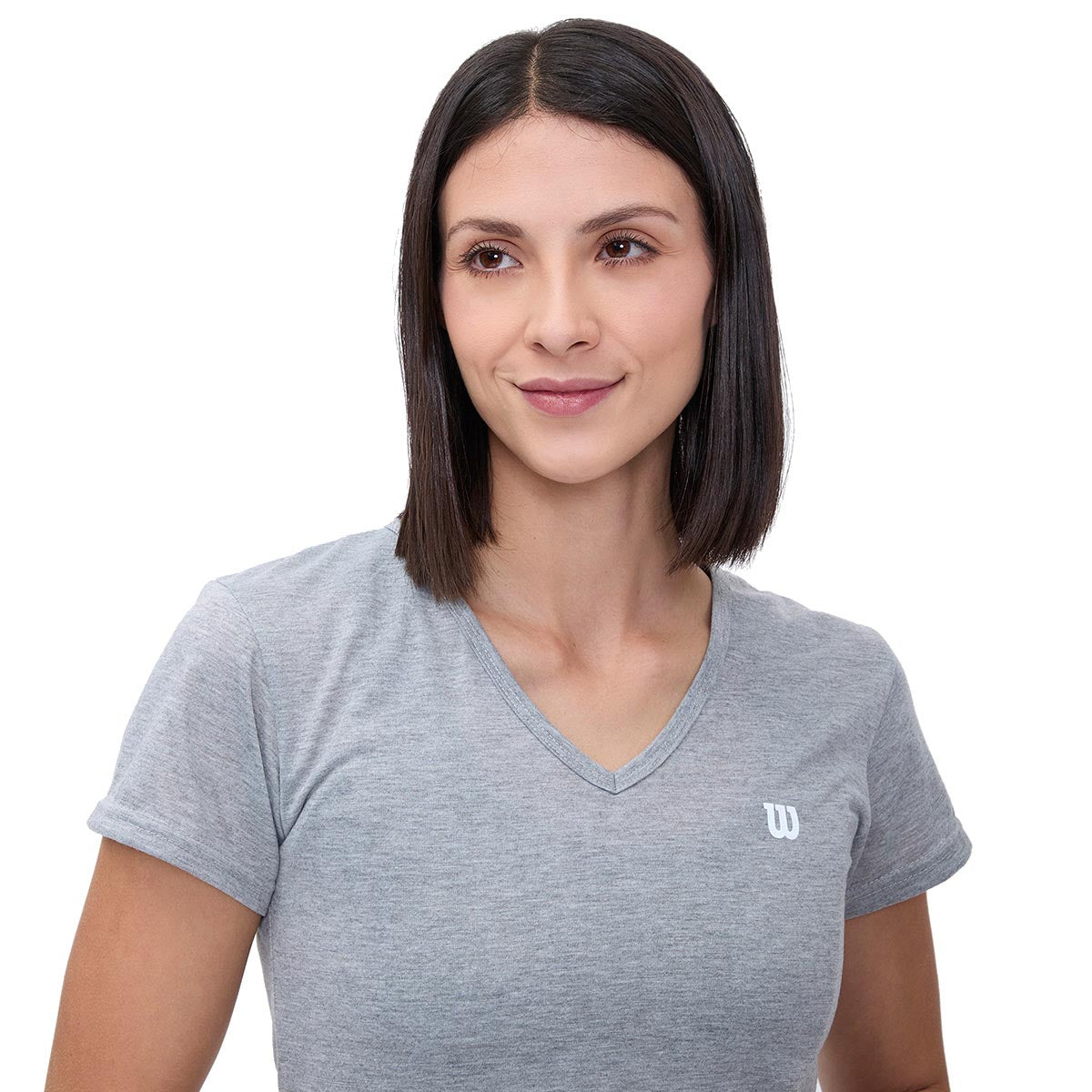 Playera Wilson Polyspun Cuello V Lisa para Mujer - Sports Center