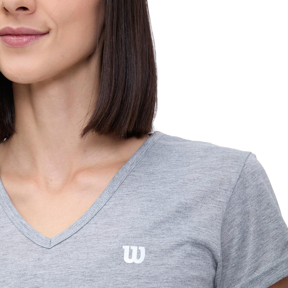 Playera Wilson Polyspun Cuello V Lisa para Mujer - Sports Center