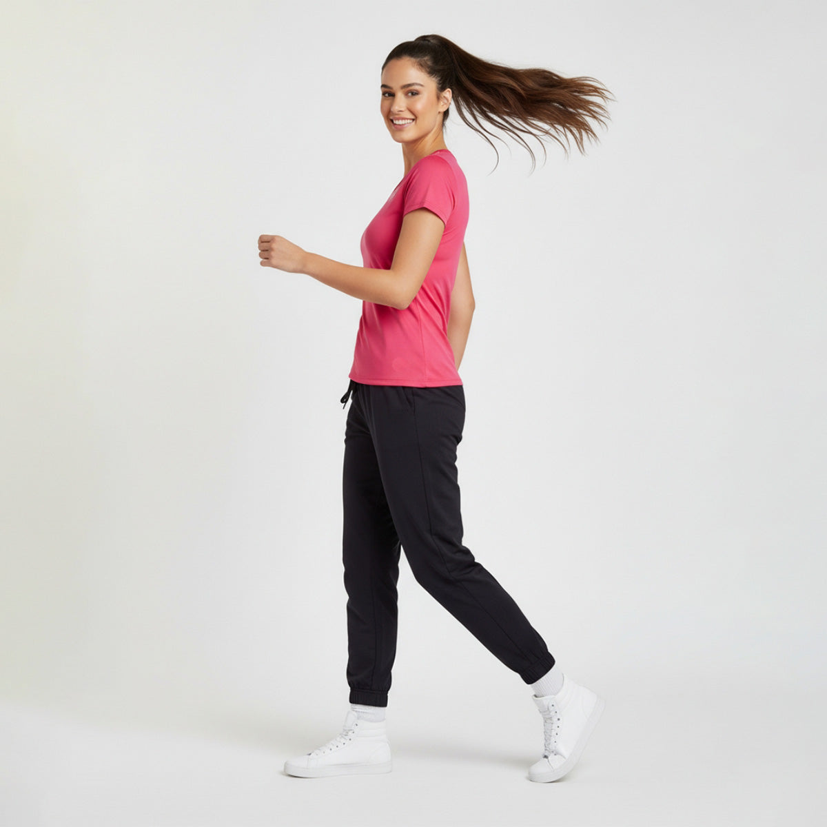 Playera Wilson Polyspun Cuello V Lisa para Mujer