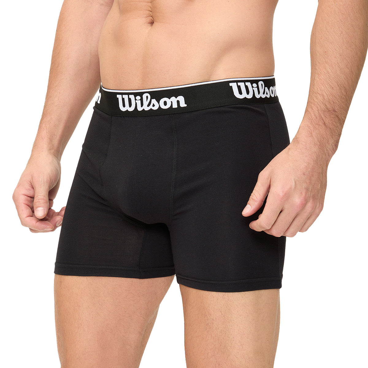 Boxer Liso Wilson Ultra Suave Para Hombre Negro - Sports Center