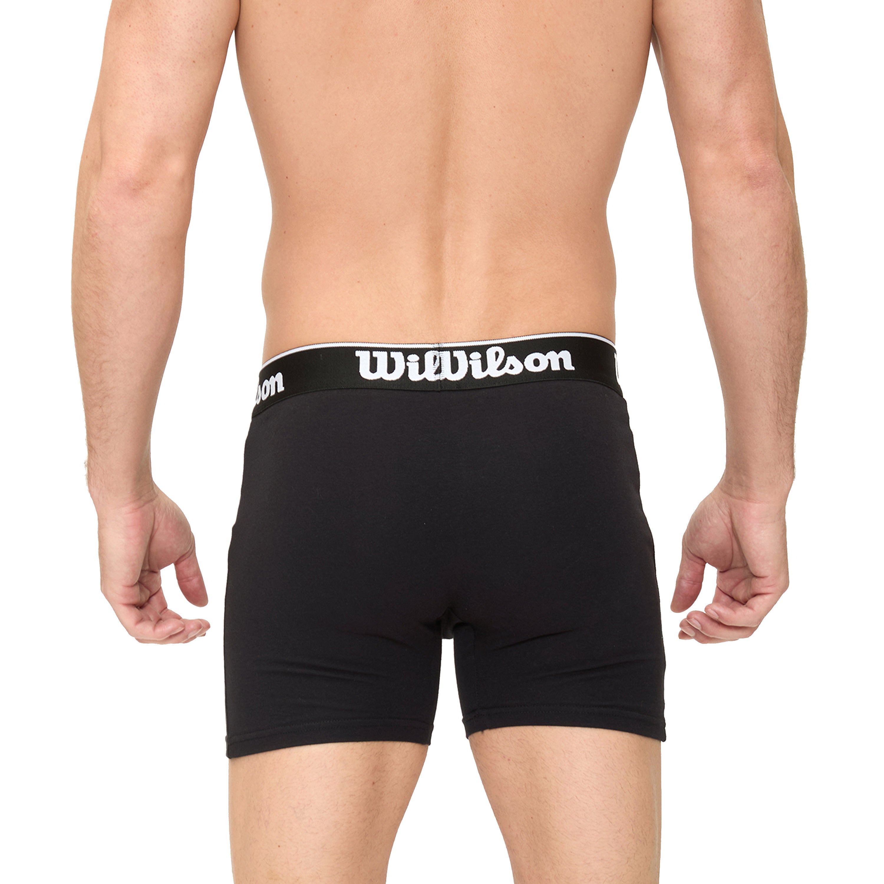 Boxer Liso Wilson Ultra Suave Para Hombre Negro - Sports Center
