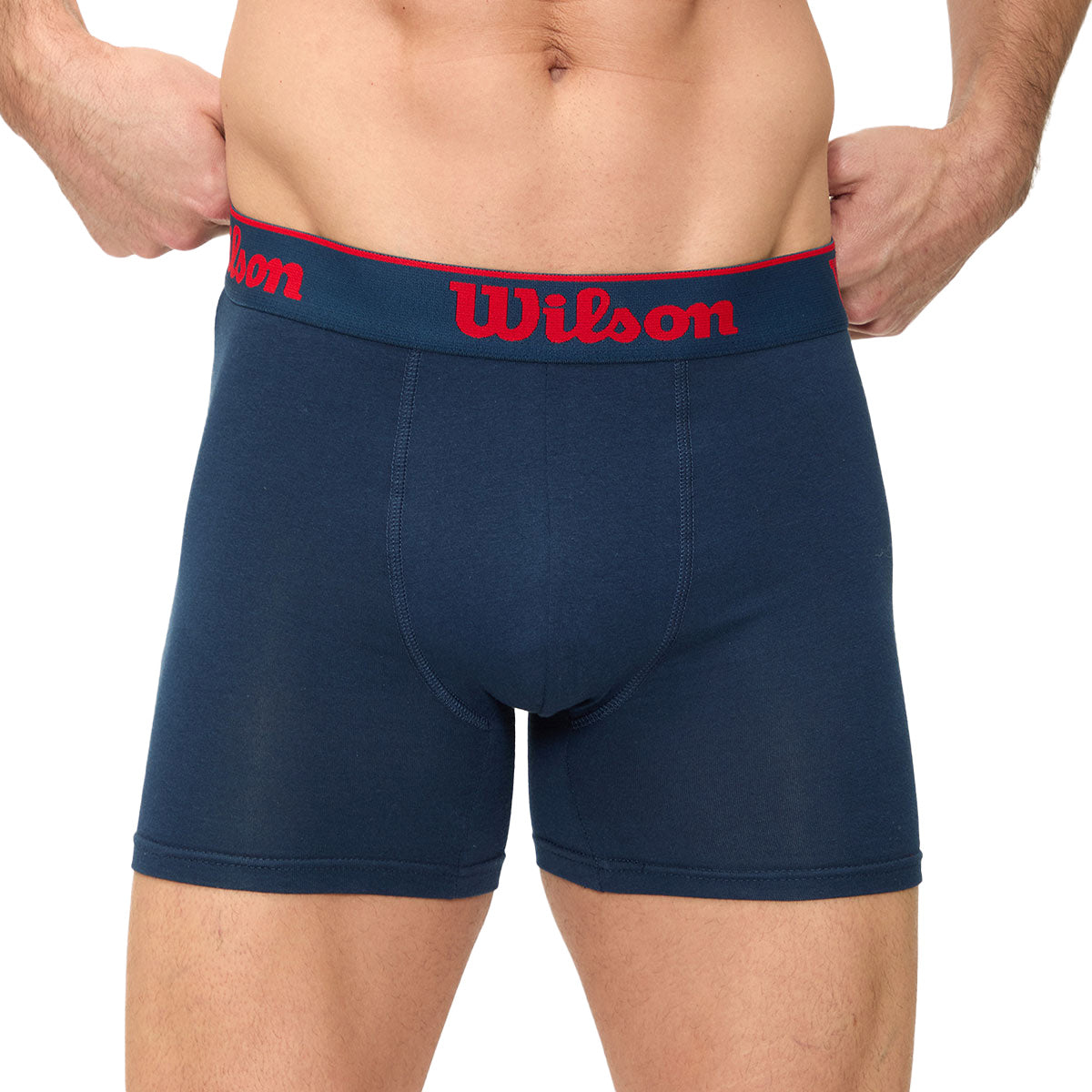 Boxer Liso Wilson Ultra Suave Para Hombre Azul Marino - Sports Center
