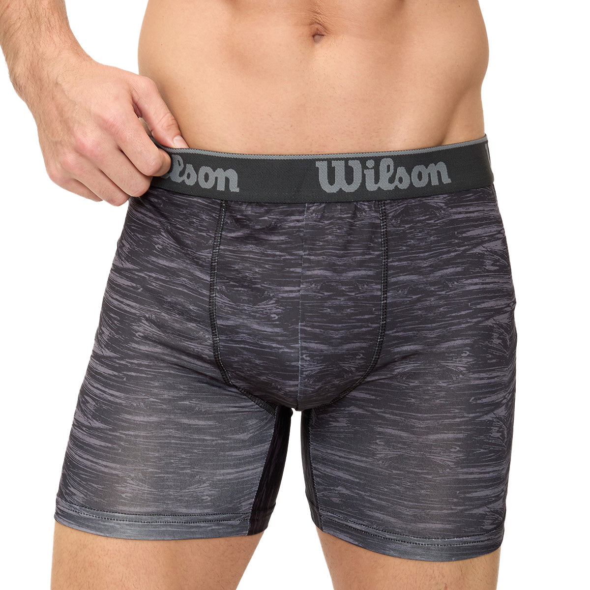 Boxer Estampado Wilson Flexible para Hombre Negro - Sports Center