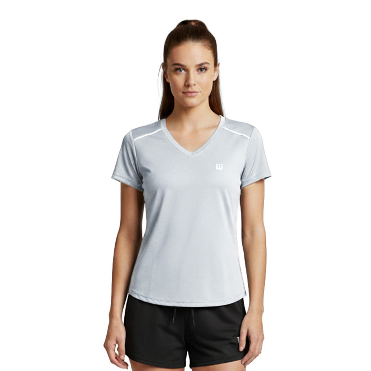 Playera Wilson Cuello V Ventilada para Mujer - Sports Center