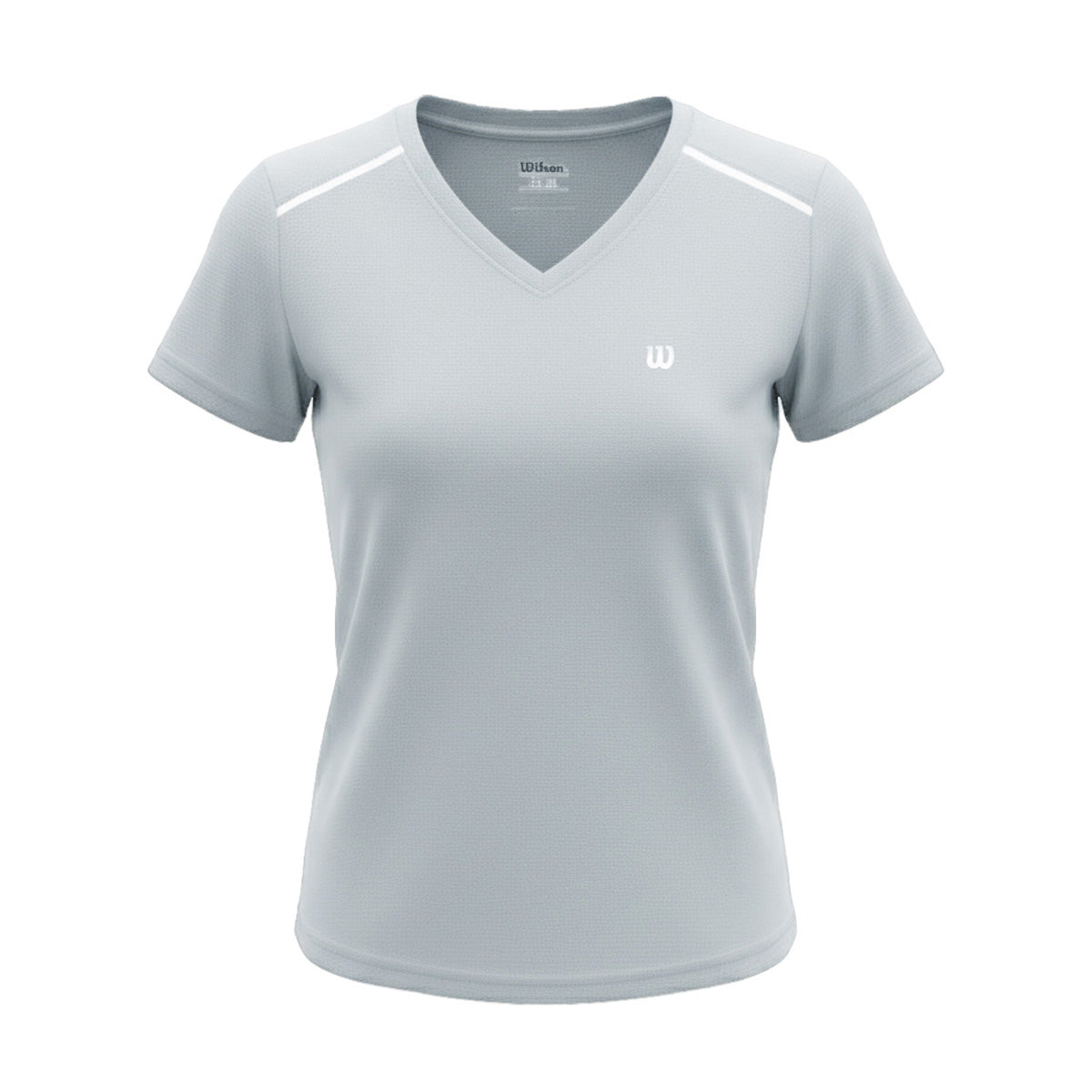 Playera Wilson Cuello V Ventilada para Mujer - Sports Center