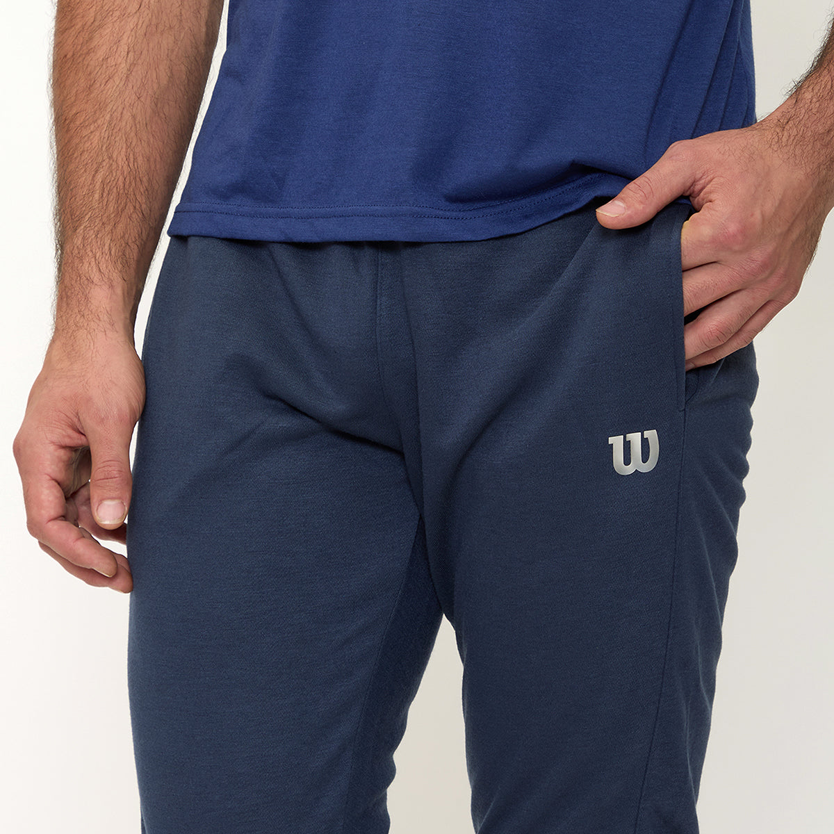 Pants Pantalón Wilson Deportivo French Terry Térmico Cómodo Azul Marino