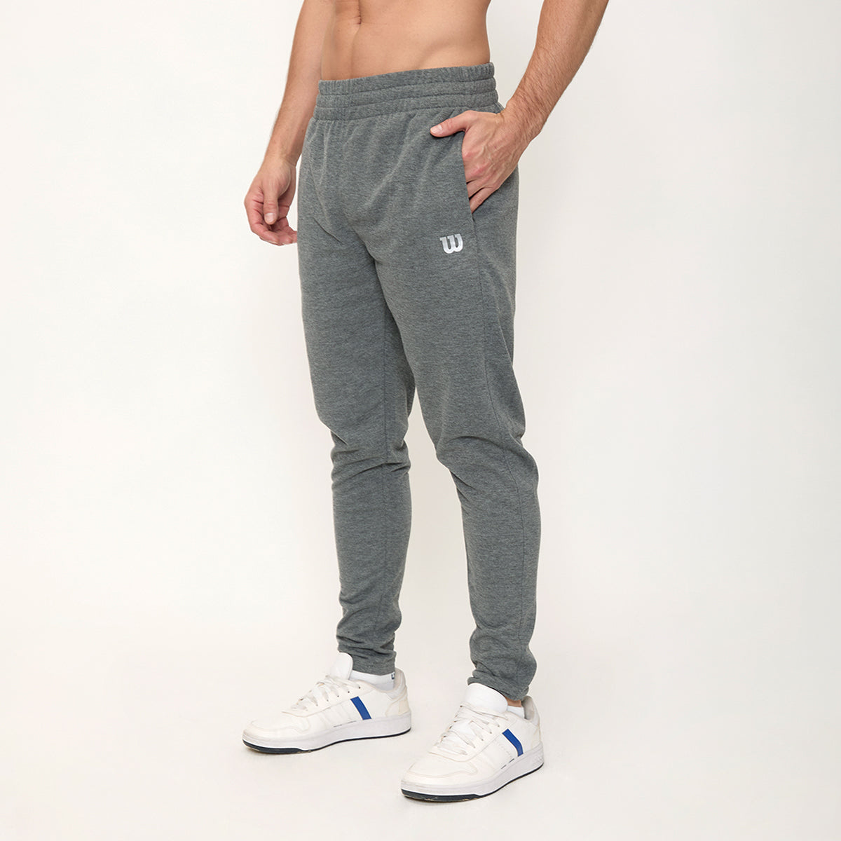 Pants Pantalón Wilson Deportivo French Terry Térmico Cómodo Gris Oxford