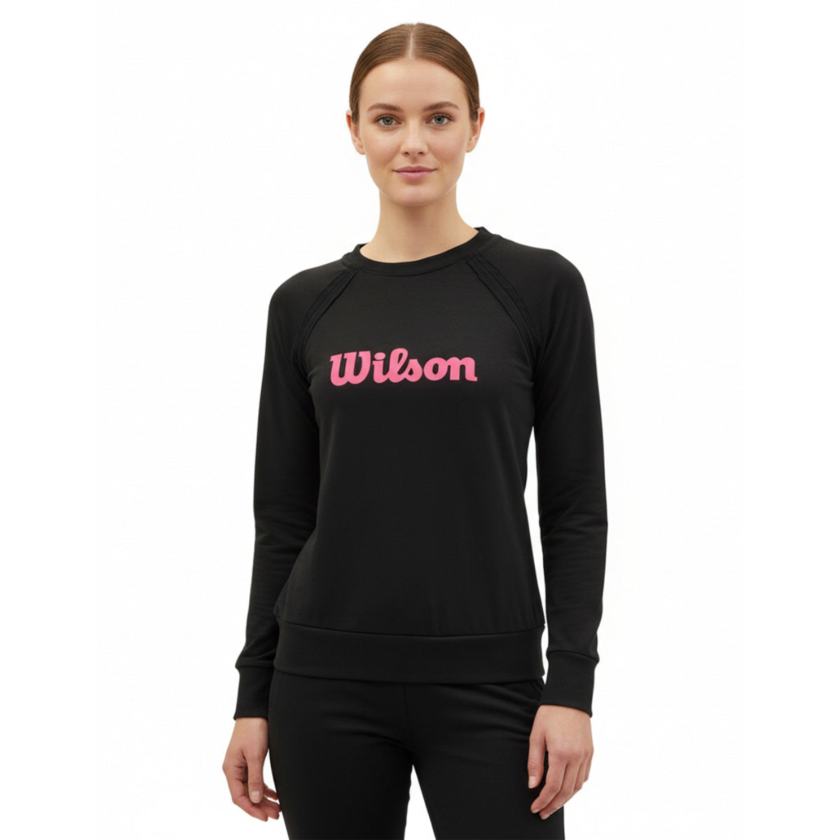 Sudadera Wilson Estampada Cuello Redondo French Terry para Mujer