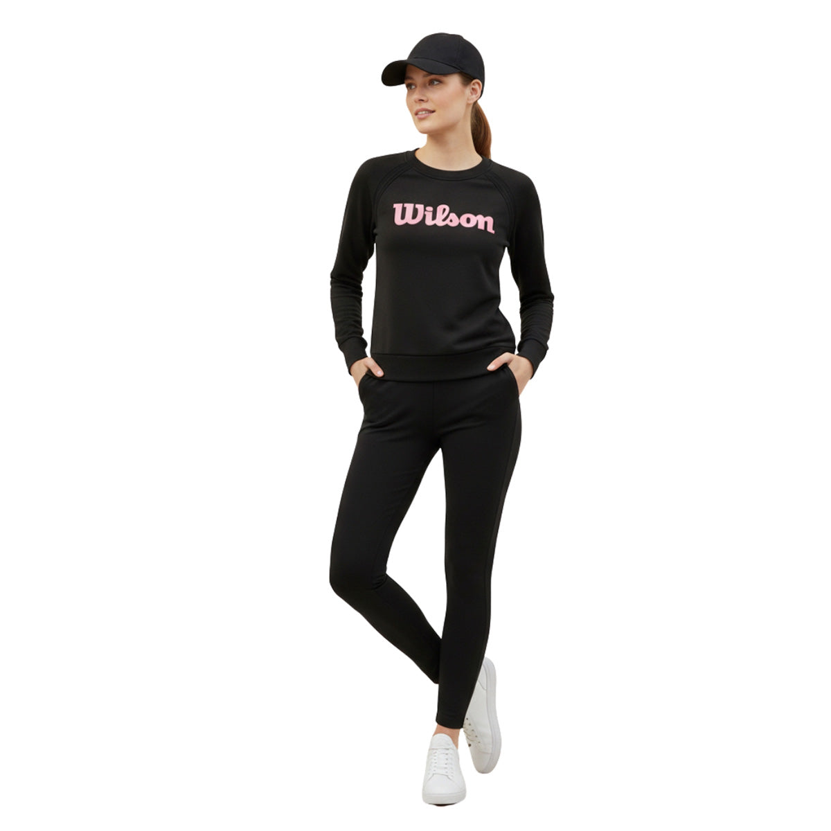 Sudadera Wilson Estampada Cuello Redondo French Terry para Mujer