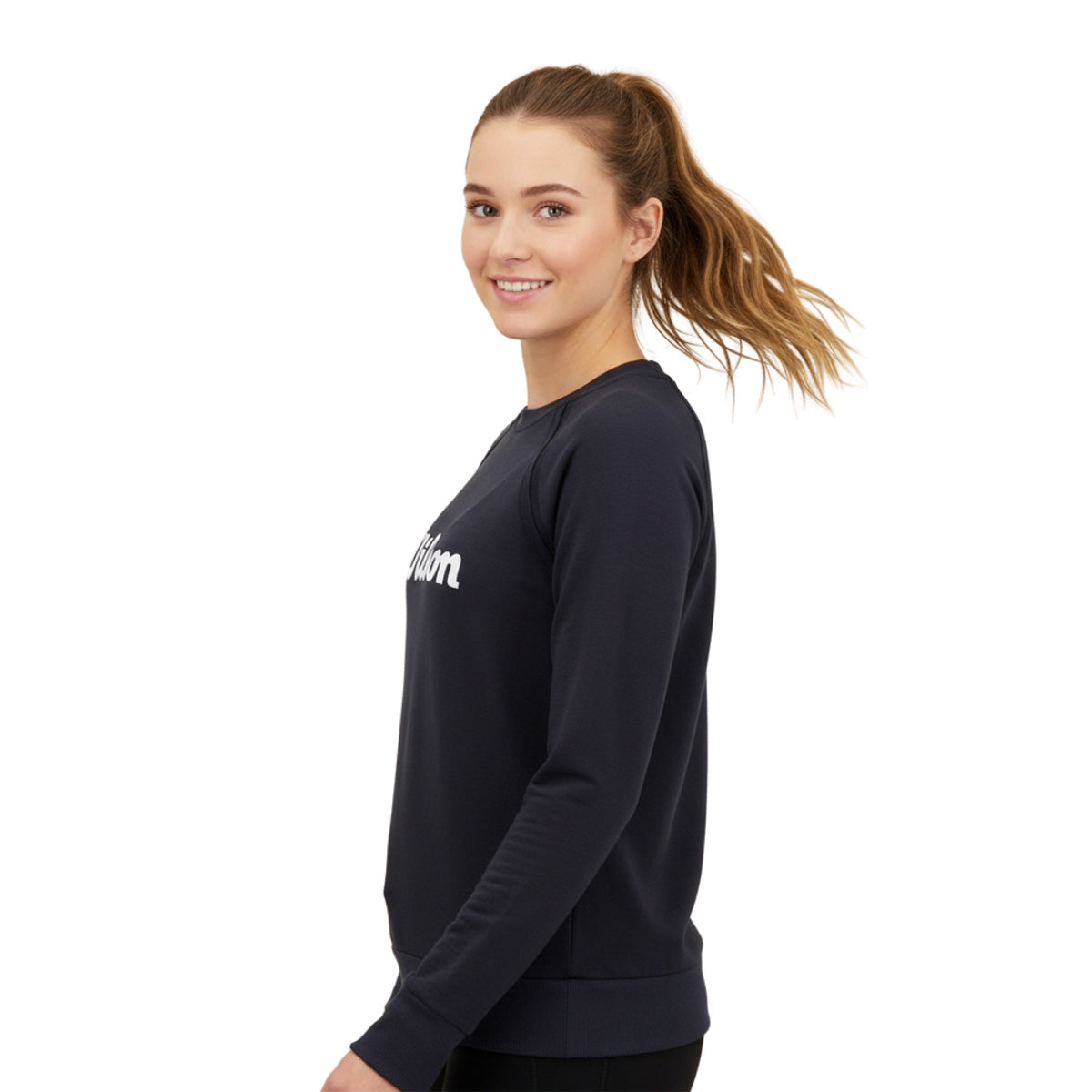 Sudadera Wilson Estampada Cuello Redondo French Terry para Mujer