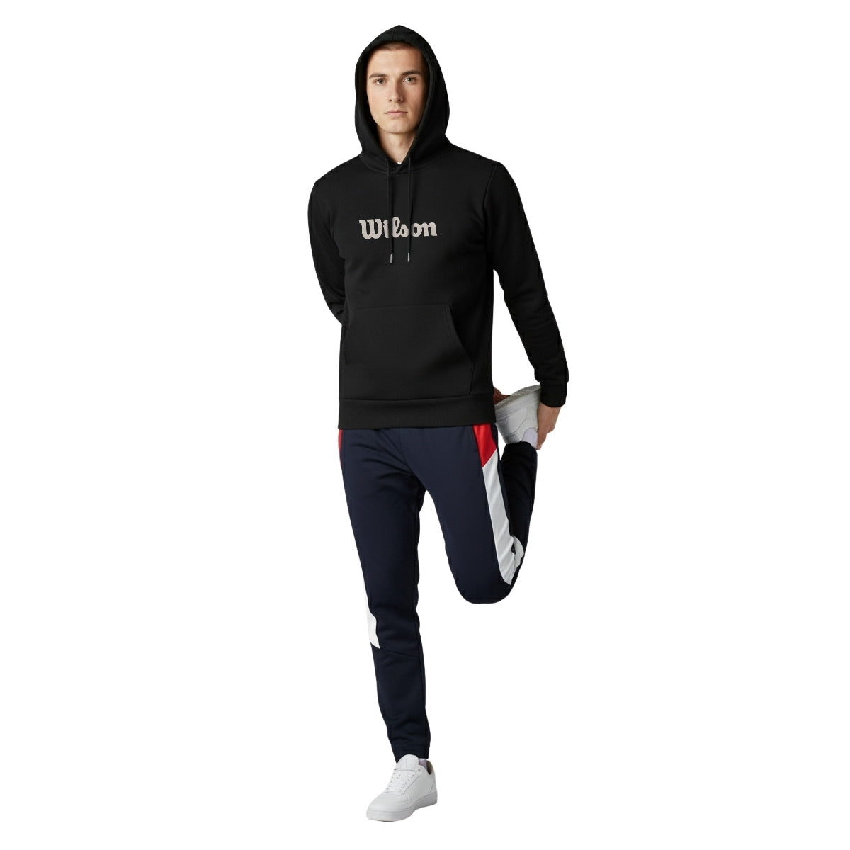 Sudadera Estampada Wilson con gorro French Terry para Hombre