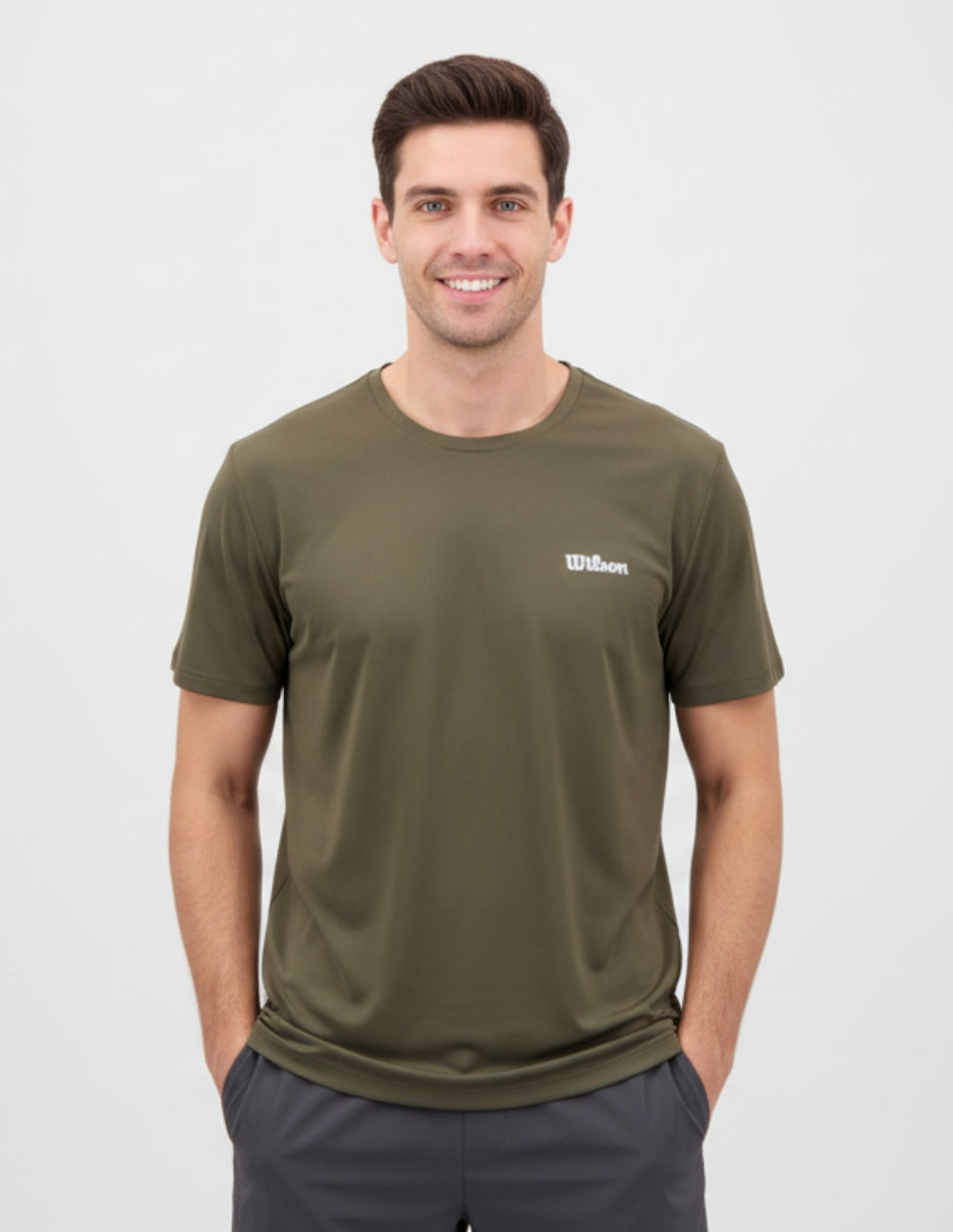 Playera Wilson Ultra ligera Cuello Redondo para Hombre