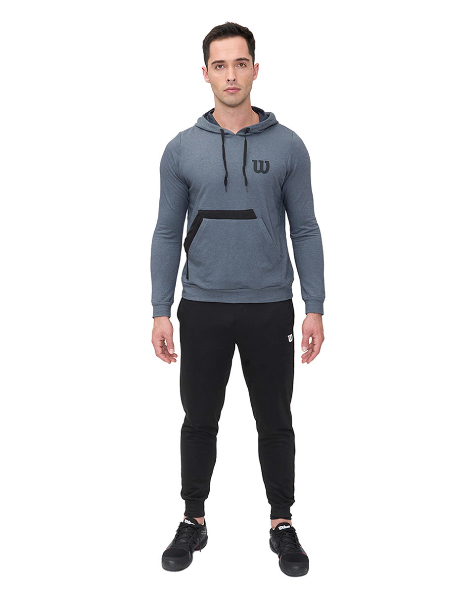 Sudadera Wilson Tipo Mezclilla con Capucha Hombre