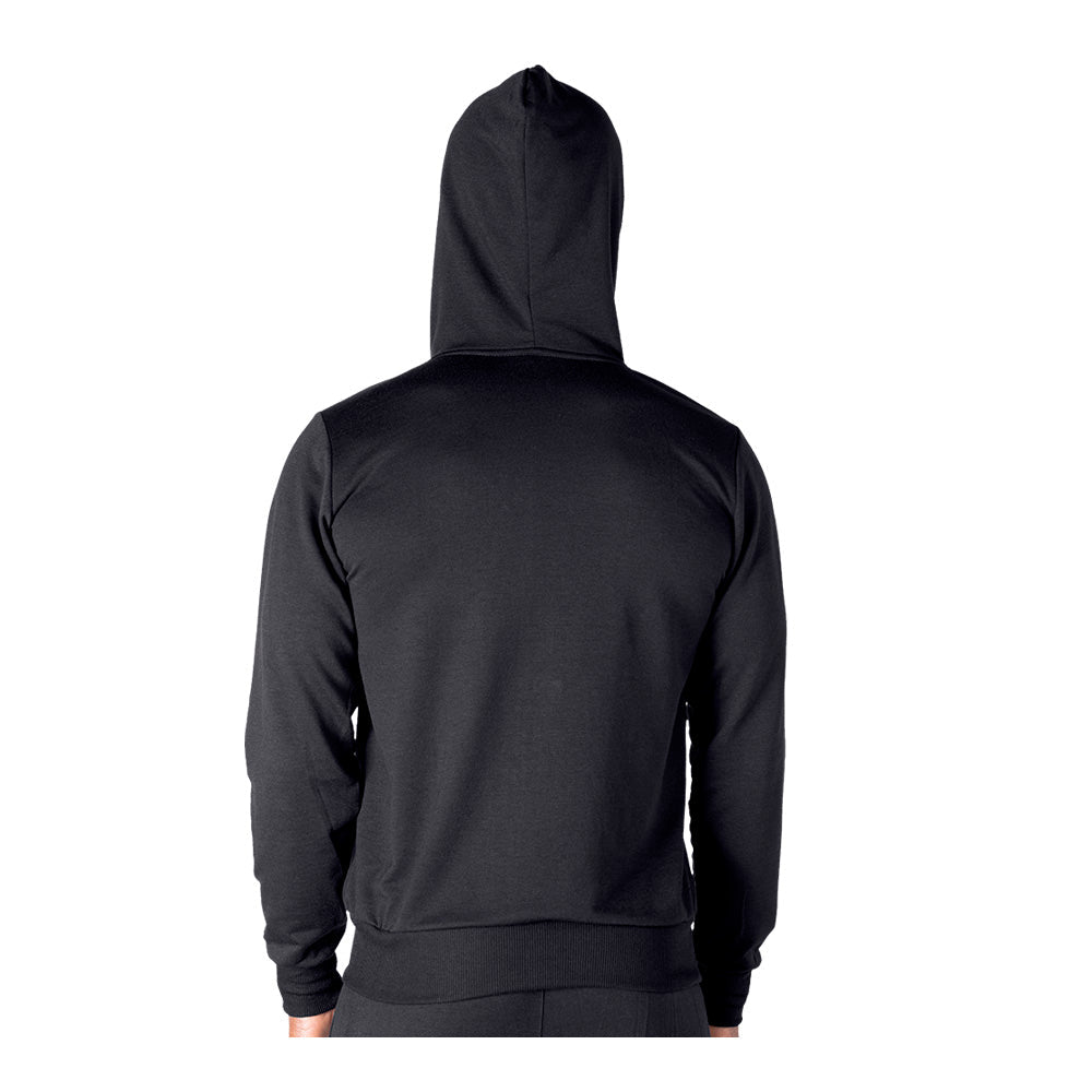 Sudadera Tipo French Terry de Cuello Redondo para Caballero Color Negro - Sports Center